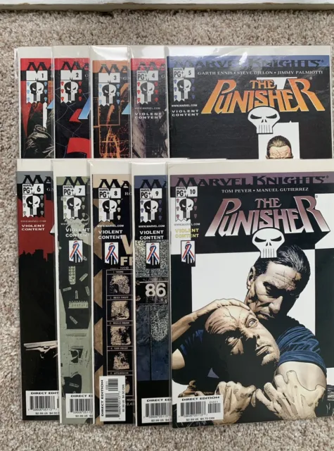 Punisher #1-10 Vol 6 Marvel Knights Garth Ennis Steve Dillon