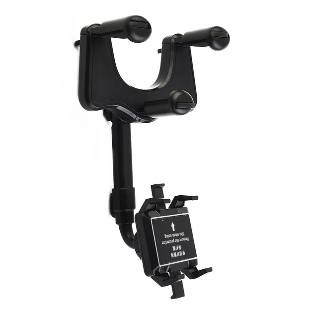 360° Rotatif Téléscopique Téléphone Support Voiture Rétroviseur Miroir Montage