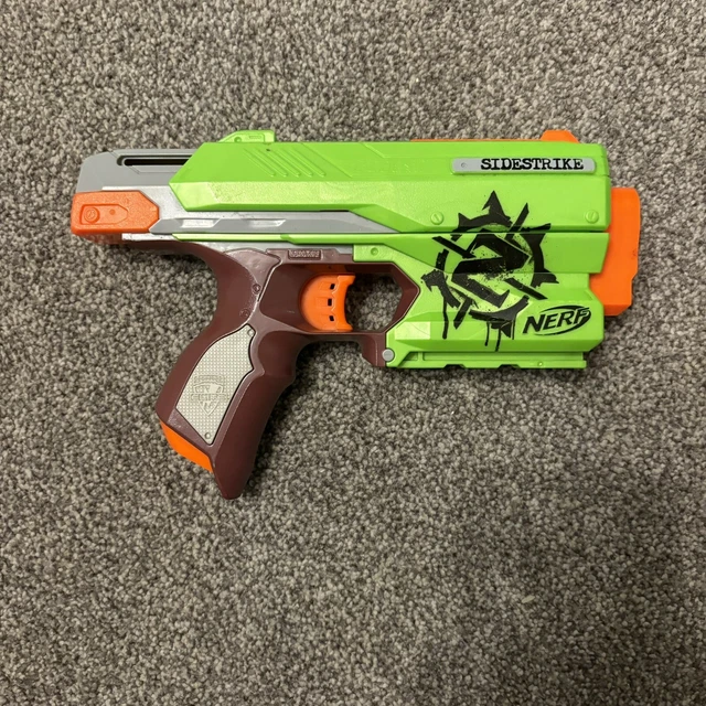 Nerf Zombie Strike Side Strike Blaster Gun / Tested