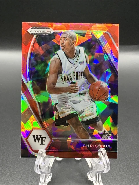 Chris Paul 2021 Panini Prizm Draft Picks Red Cracked Ice PRIZM #68 Wake Forest
