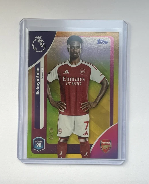 Premier League 2026 Bukayo Saka Gold Lion Trading Card - Mint Condition, Officially Licensed Collectible-383816
