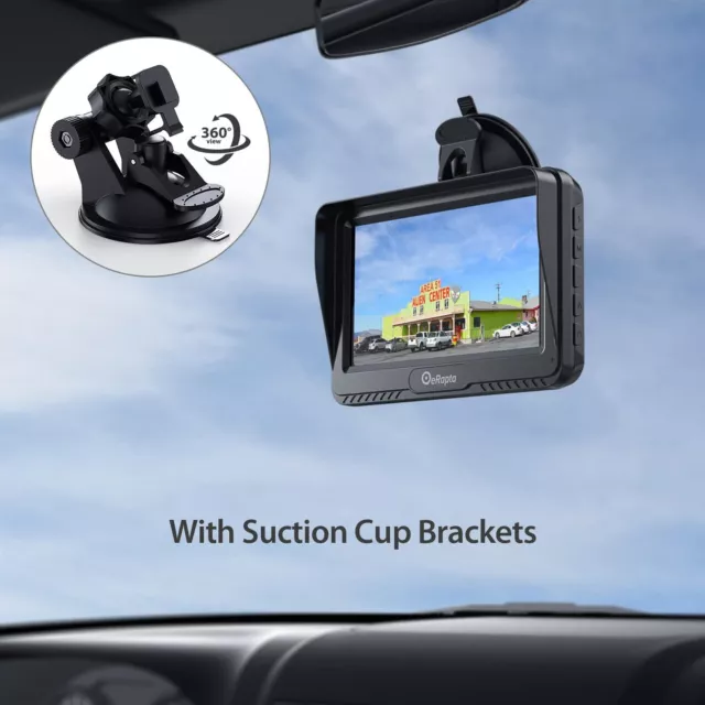 Car Rear View Backup Camera Back Up Cars 4.3" Monitor Back Up Waterproof HD 2