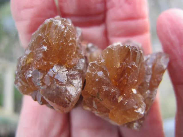 Citrine Healing Quartz Crystal Natural Cluster polished healing money Natural x2