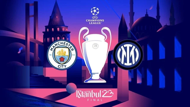 Biglietto Maxischermo Finale Champions Inter vs City Stadio San Siro 1° Rosso M