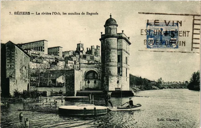 CPA Beziers - La riviere l'Orb, les moulins de Bagnols (255577)