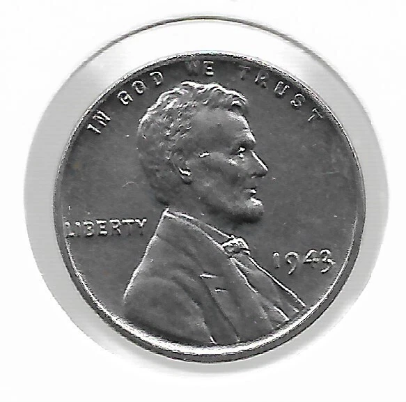 1943 WWII Lincoln Wheat Steel Penny US Collection War Coin Special Wartime Issue