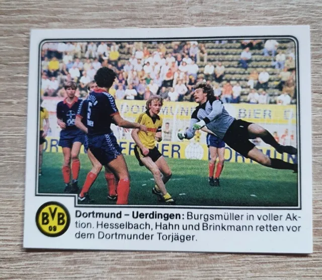 Panini Fussball 80 Borussia Dortmund - Uerdingen 86 Bundesliga 1980 Sticker