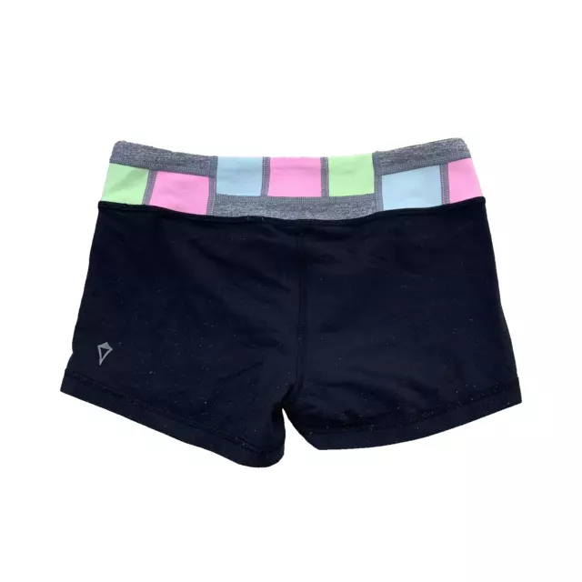 Ivivva Girls Shorts Reversible Size 12 Black By Lululemon 3" Inseam 25-21