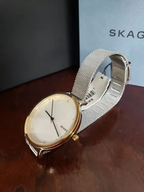 Skagen SKW2661 Hagen White Dial Stainless Steel Mesh Women's Watch