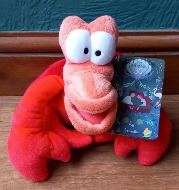 Disney Store The Little Mermaid Sebastian Plush Soft Toy