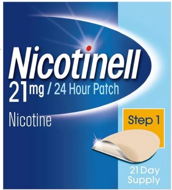 Nicotinell Nicotine 7 Patches Stop Smoking Aid | 24h Craving Relief | Step 1/2/3 2