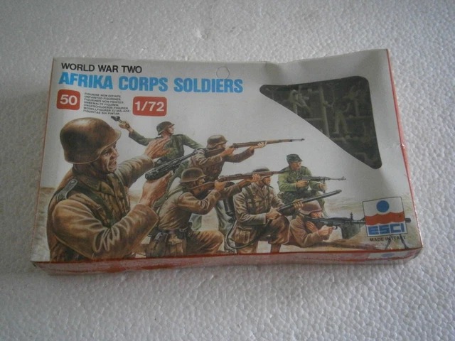 Maquette Figurines Soldats Afrika Korps Italeri | Échelle 1:72 | 2ème Guerre Mondiale | 50 Figurines