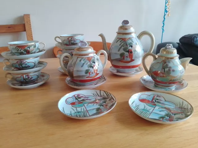 Vintage,Japanese? Porcelain Tea Set