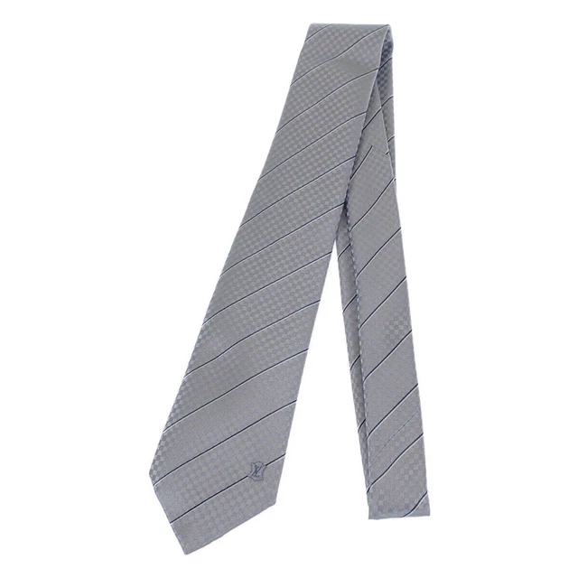 Louis Vuitton Necktie K M78756 100% silk blue ciel mens Used