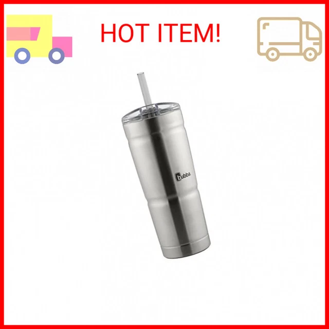 Bubba Envy S Vacuum-Insulated Stainless Steel Tumbler with Lid and Straw, 24oz R