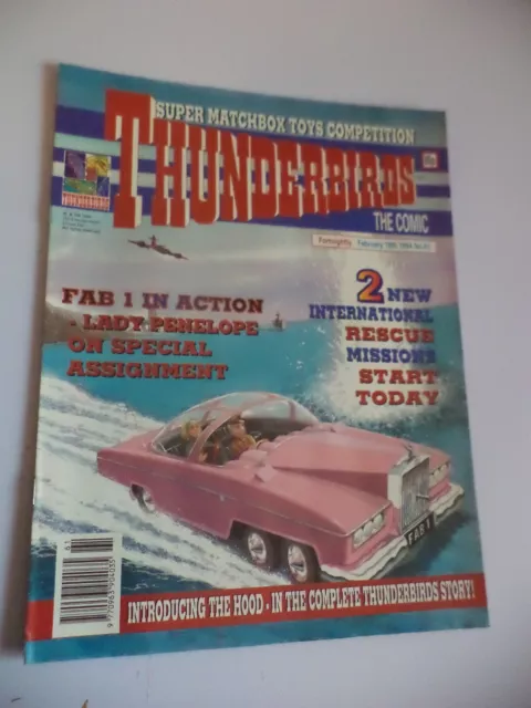 Thunderbirds The Comic Magazine No 61 Old Vintage Magazine 18 February 1994