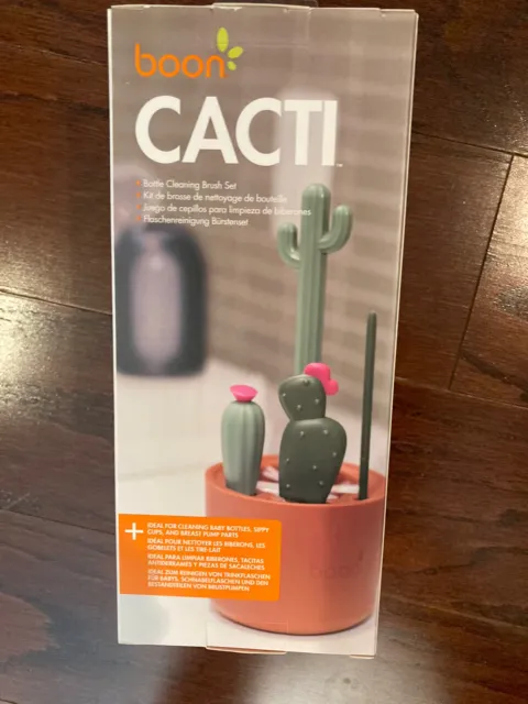 Boon Cacti Bottle Cleaning Brush Set Terracotta  4 Piece Set 3