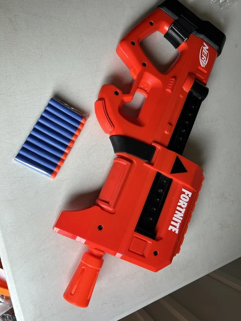 Nerf Fortnite Compact SMG Motorized Ultra Red Wrap Dart Blaster