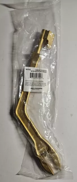 JONES STEPHENS Combination Brass Water Meter Wrench and Curb Key M07002