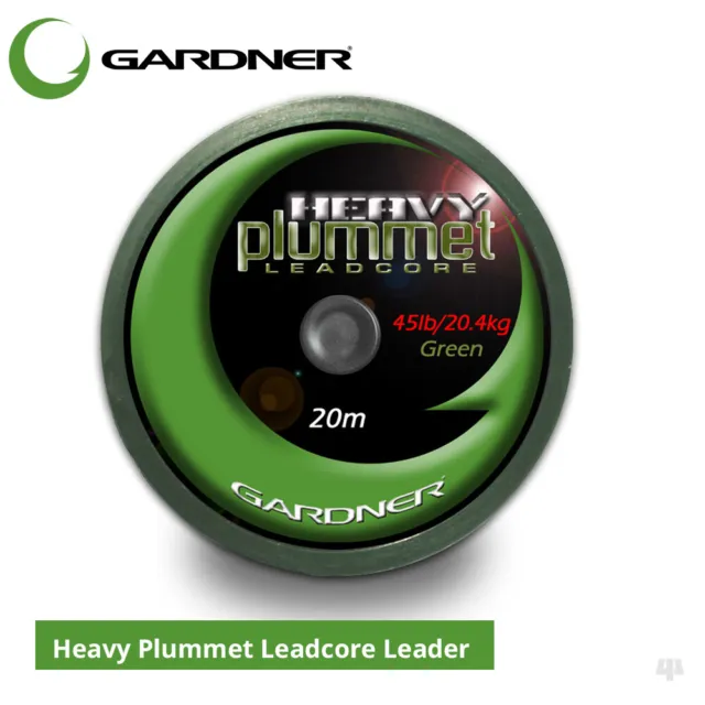 Gardner Tackle Heavy Plummet Leadcore Leader - Carp Barbel Catfish Fishing Line