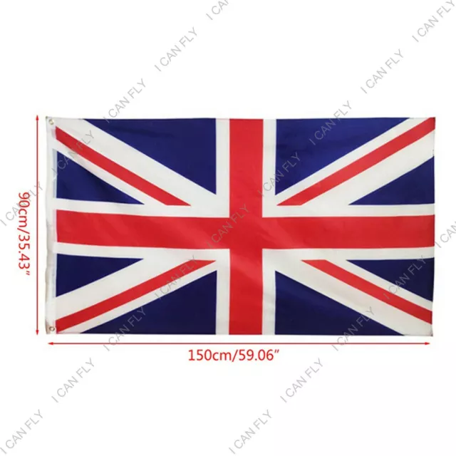 UK UNITED KINGDOM British Flag National Outdoor 150x90cm 5x3ft Union ...