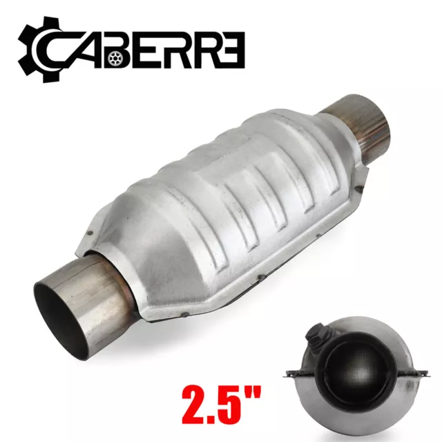 2.5'' Universal 400 Cell Catalytic Converter Stainless Steel Body Cat High Flow