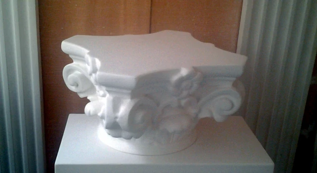 Sculpture Bas-relief en plâtre chérubin anges musicien - Décoration