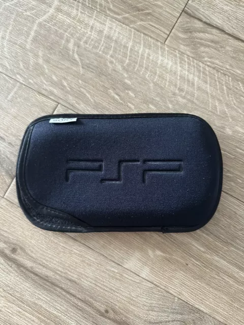 Genuine Official SONY PSP Playstation Portable Black Soft Padded Case Sleeve