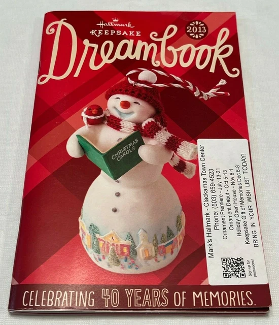 HALLMARK KEEPSAKE 2013 Ornament Dream Book Catalog 2.99 PicClick