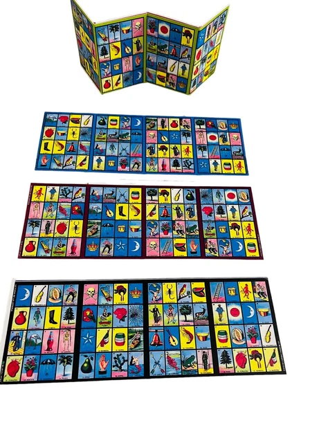 16 Mini Loteria Mexican Cards 2 3/4 x 1 3/4 Inches 16 Mini Cartas De Lotería