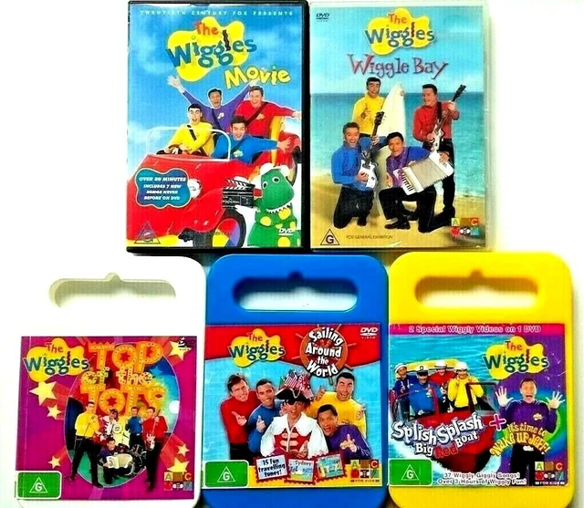 THE WIGGLES DVD Lot 5x ,The Wiggles Movie,Wiggle Bay,Wake Up Jeff EUR