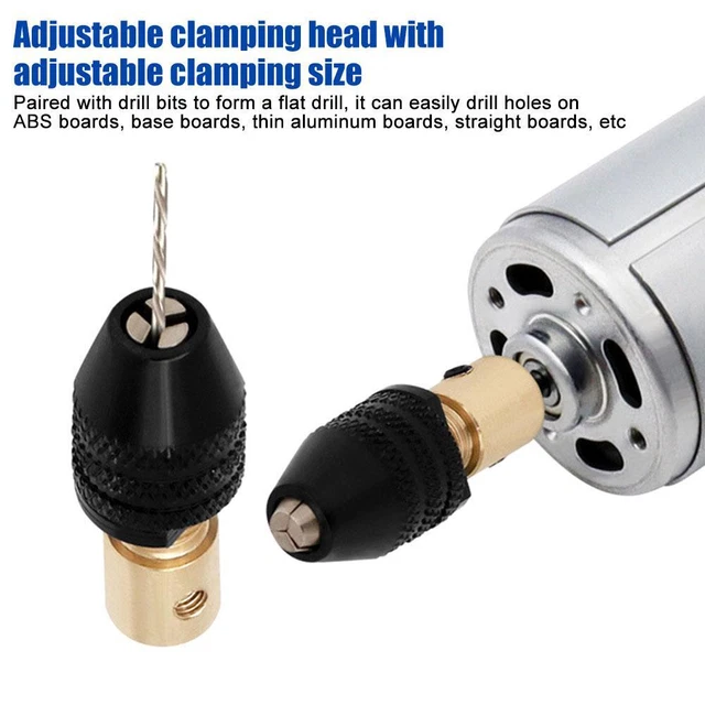 Risegun Lot De 3 Douilles Adaptateurs Mandrin 5 Mm – Acier Haut Carbone Pour Perçage Bois, Perforateur 3-en-1, Guidage Précis Et Robuste
