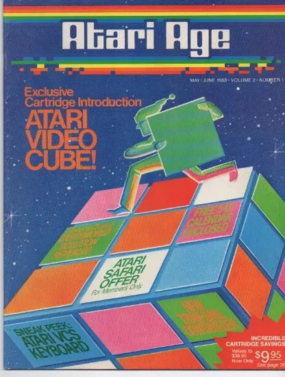 Atari Age Magazine Vol. 2 # 1 - Video Cube, Rubik's Cube, retro gaming, 2600