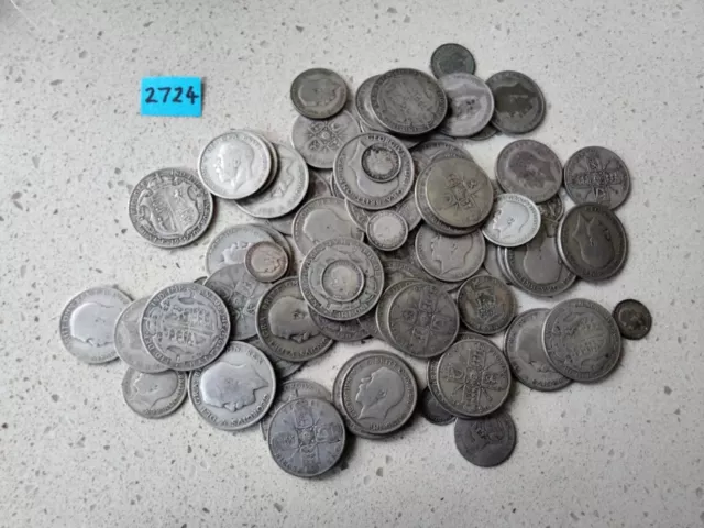 Job Lot - Pre 1947 Silver (0.500) Coins Bundle 698g