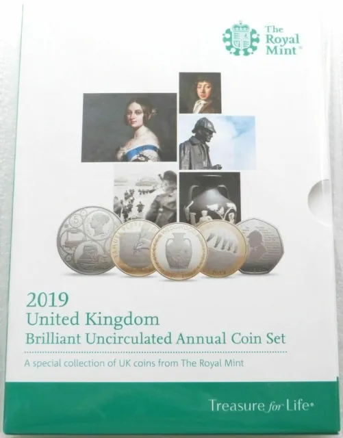 2019 United Kingdom Annual Brilliant Uncirculated Coin Set Royal Mint BU SEALED