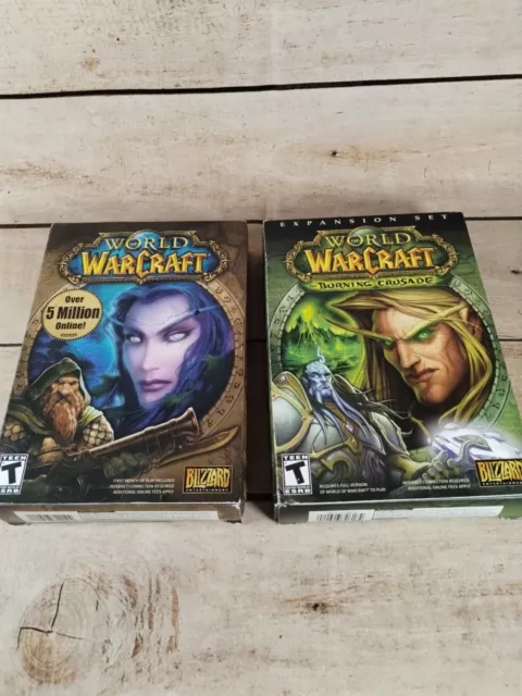 World Of Warcraft Burning Crusade Pc Games Discs Blizzard Complete Picclick