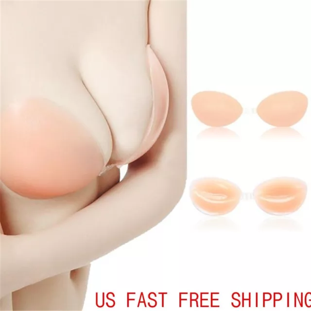 Silicone Self-adhesive Stick On Gel Push Up Strapless Backless Invisible Bras