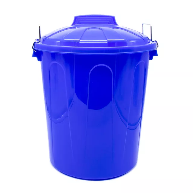 Cubo basura plastico comunidad con tapa 21 Litros Azul