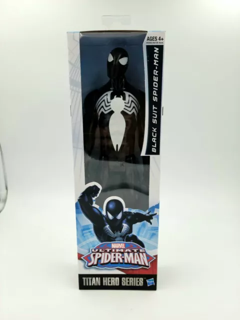 MARVEL Ultimate SpiderMan Black Suit Titan Hero Series 12" Figure Hasbro NEW