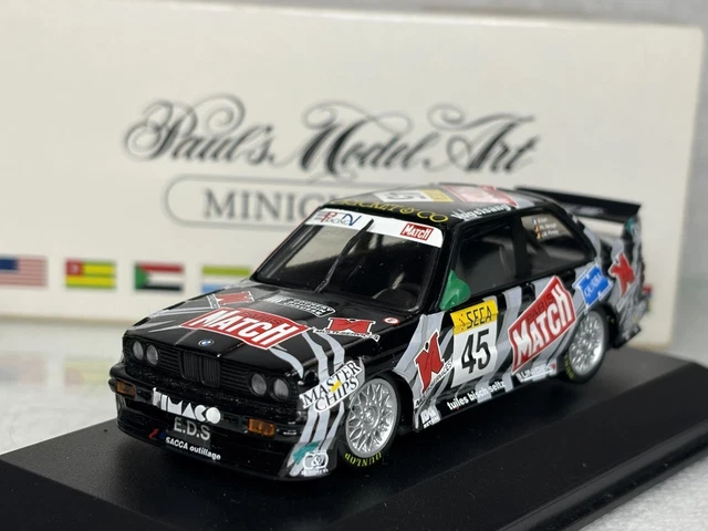 Miniature Minichamps 1/43 – BMW M3 Sport Evolution Paris Match #45 (Kager 2000, état Mint)