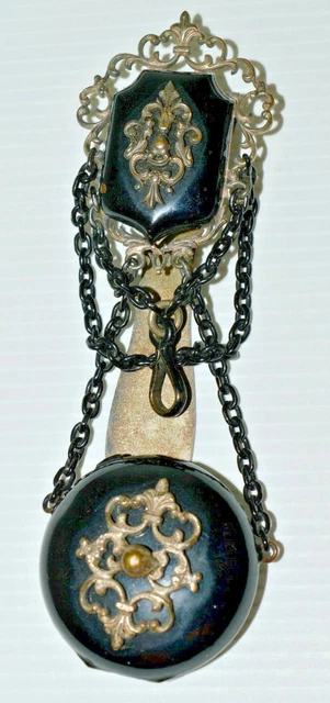 Châtelaine De Montre Gousset En Argent Fin Avec Sa Clé - Début 1900s, Occasion Bon état