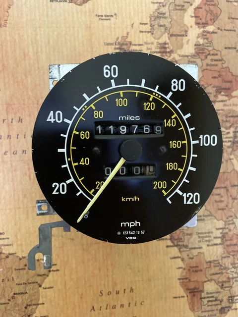Mercedes Benz W123 Turbo Diesel Dash Instrument Cluster Speedo Unit Oem