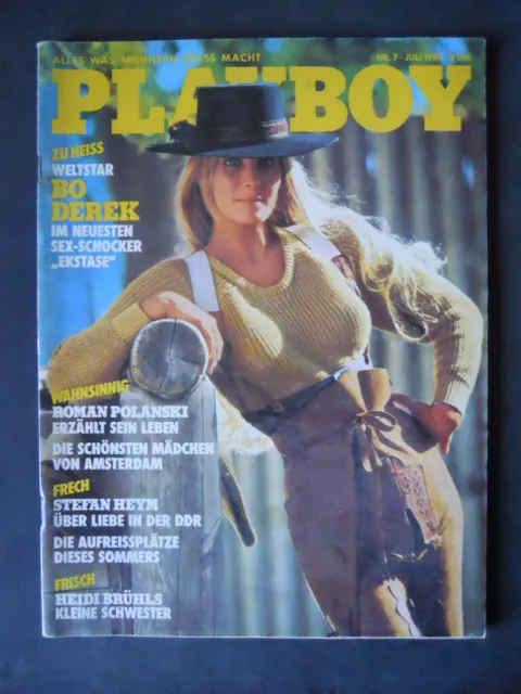 Playboy 7 1984 Bo Derek Stefan Heym Heidi Bruhls – Versione Tedesca [Js31]