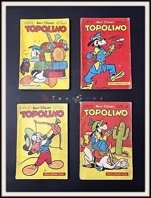 ⭐ TOPOLINO libretto # 82 / 84 / 85 / 87 - Disney Mondadori 1954 - DISNEYANA.IT ⭐
