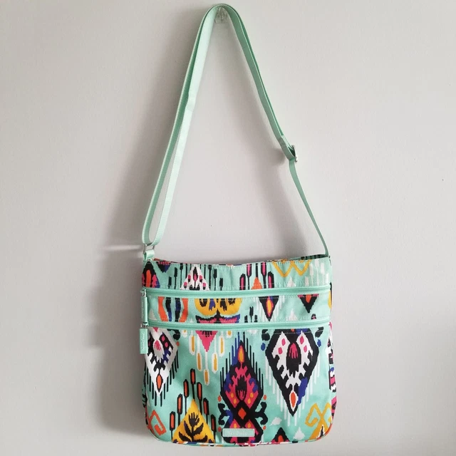 Vera Bradley Triple Zip Pueblo Print Crossbody Bag