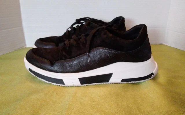 Womans Shoes Fit Flop Black Suede Size 8 Sneakers
