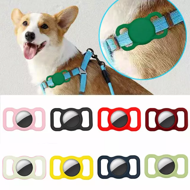 Au Pour Apple Airtag Pet Chien Chat Réglable De Protection Shell Gps Collier .