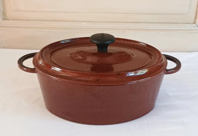Cocotte En Fonte Cousances Le Creuset – Ronde 24 Cm – Made In France Années 50