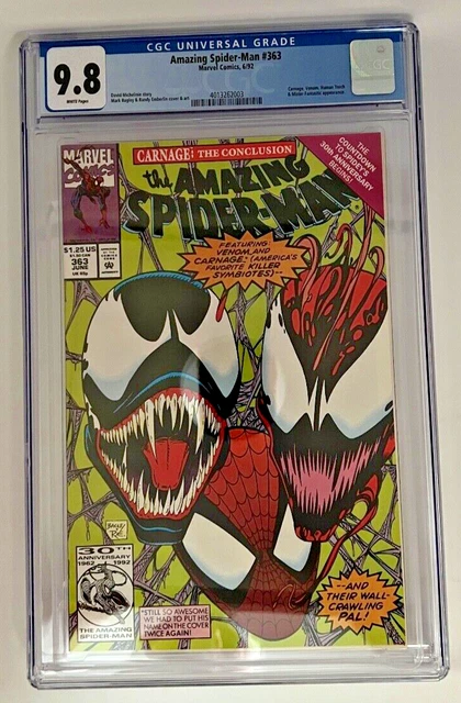 Marvel Amazing Spider-Man #363 (1992) CGC 9.8 [WHITE] Venom & Carnage!