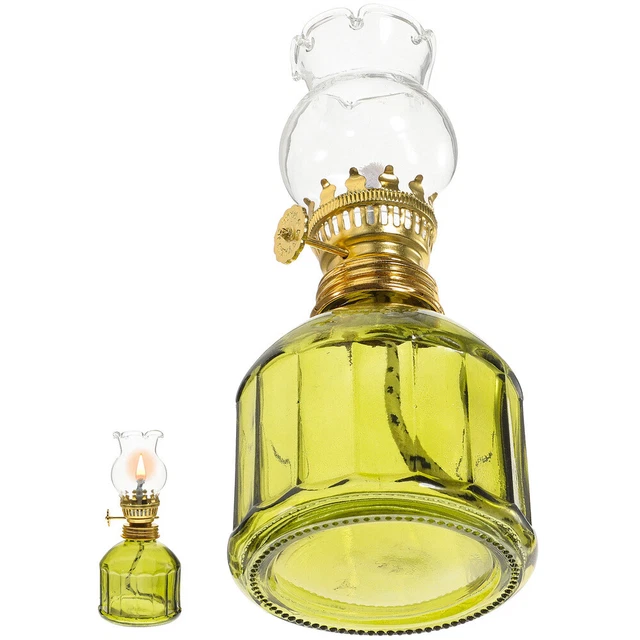 Retro-Petroleumlampe Antike Laterne Petroleumlampe Glas Öllampe